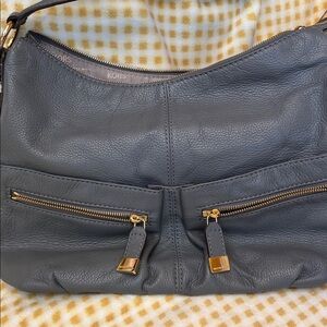Michael Kors grey leather purse
